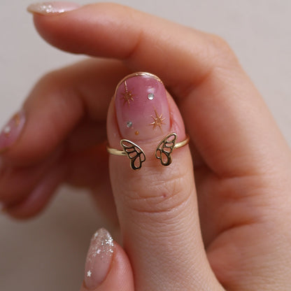 Butterfly wing ring