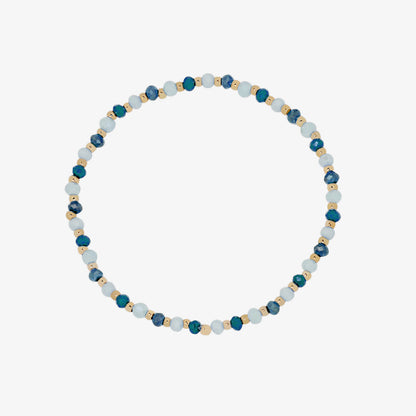 Gemstone stretchable bracelet